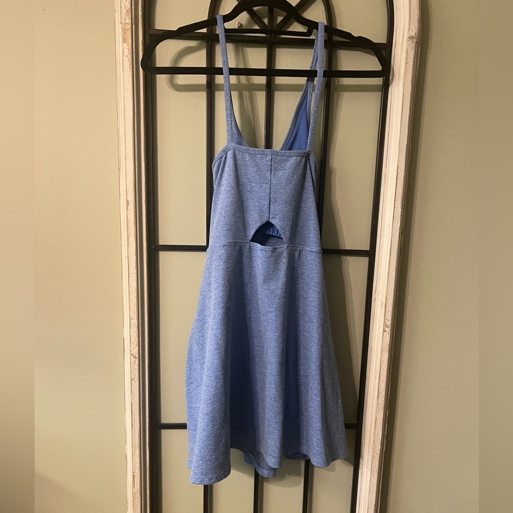 Freely Blue Sleeveless Dress with Cutout